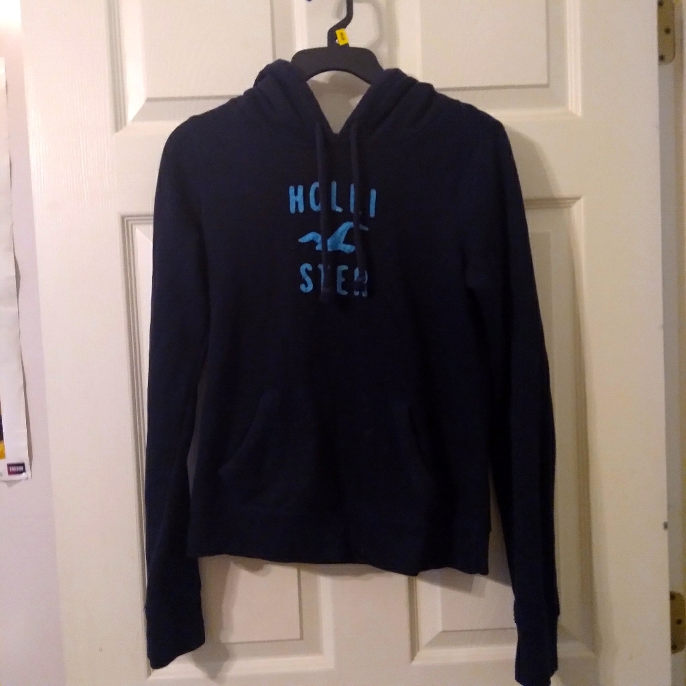 Navy Hollister hoodie